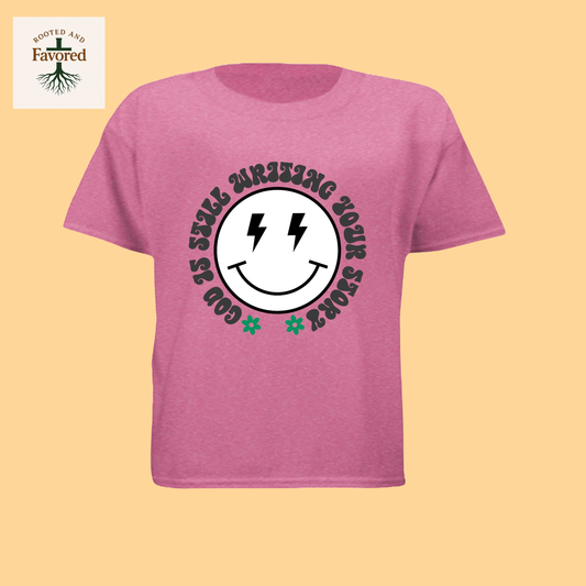 Girls Next Level Apparel Princess T-Shirt "God Is Still Writing Your Story"