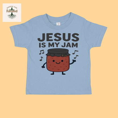 Toddler Cotton Jersey T-Shirt "Jesus Is My Jam"