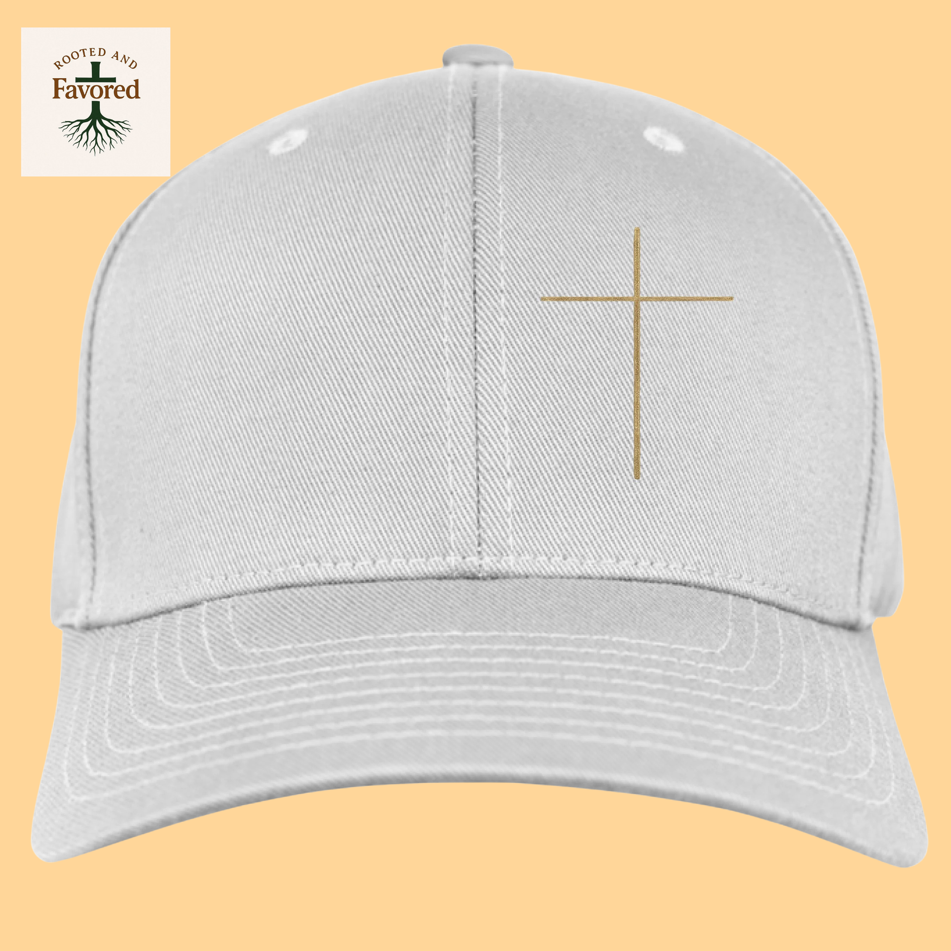 Men's Yupoong Wooly 6-Panel Cap with Cross