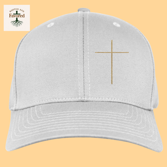Men's Yupoong Wooly 6-Panel Cap with Cross