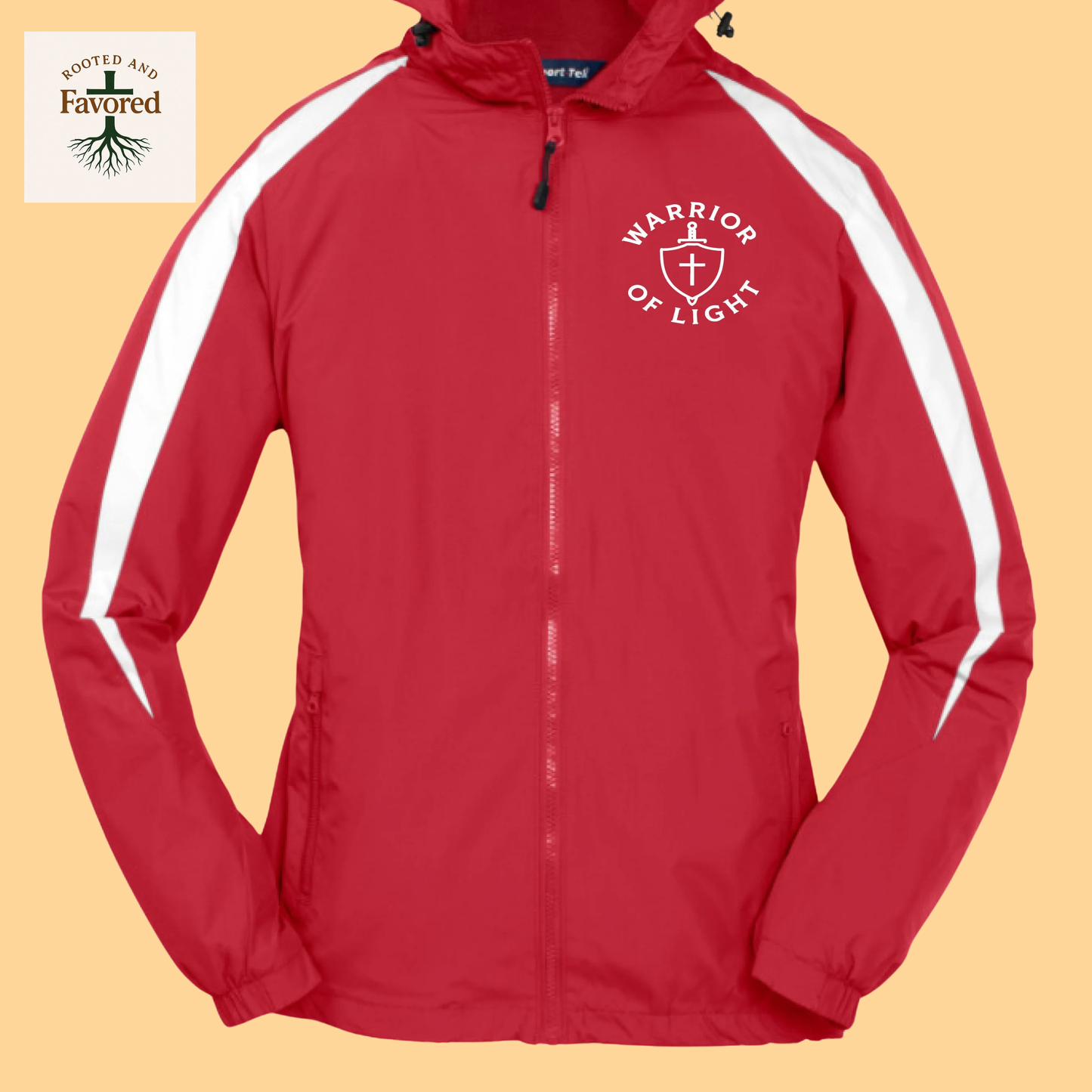 Youth Sport-Tek Boys Fleece-Lined Colorblock Jacket "Warrior Of Light"