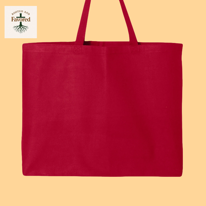 Q-Tees Jumbo Tote Bag "I can do all things through Christ"