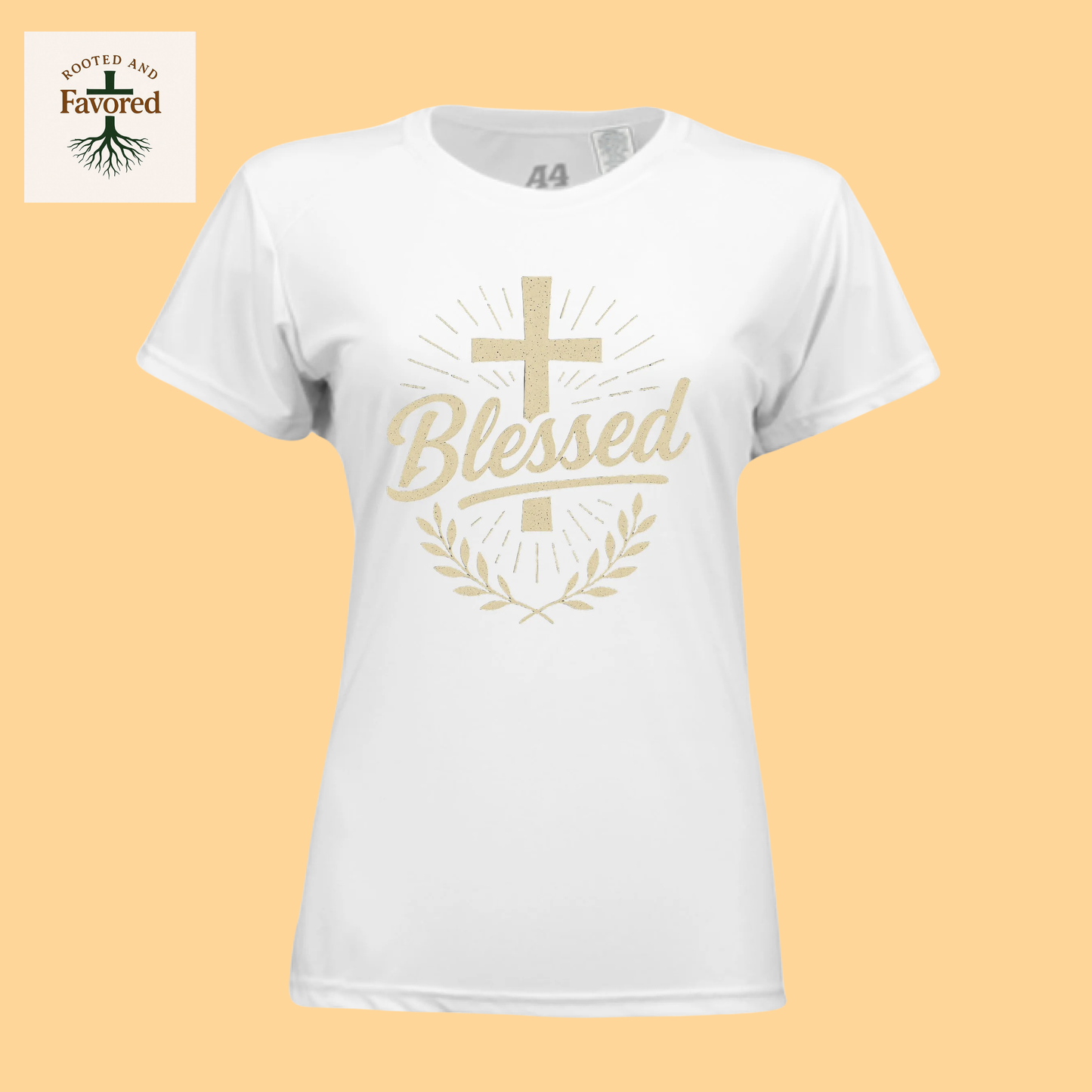 Women’s Performance Crew T-Shirt “Blessed”