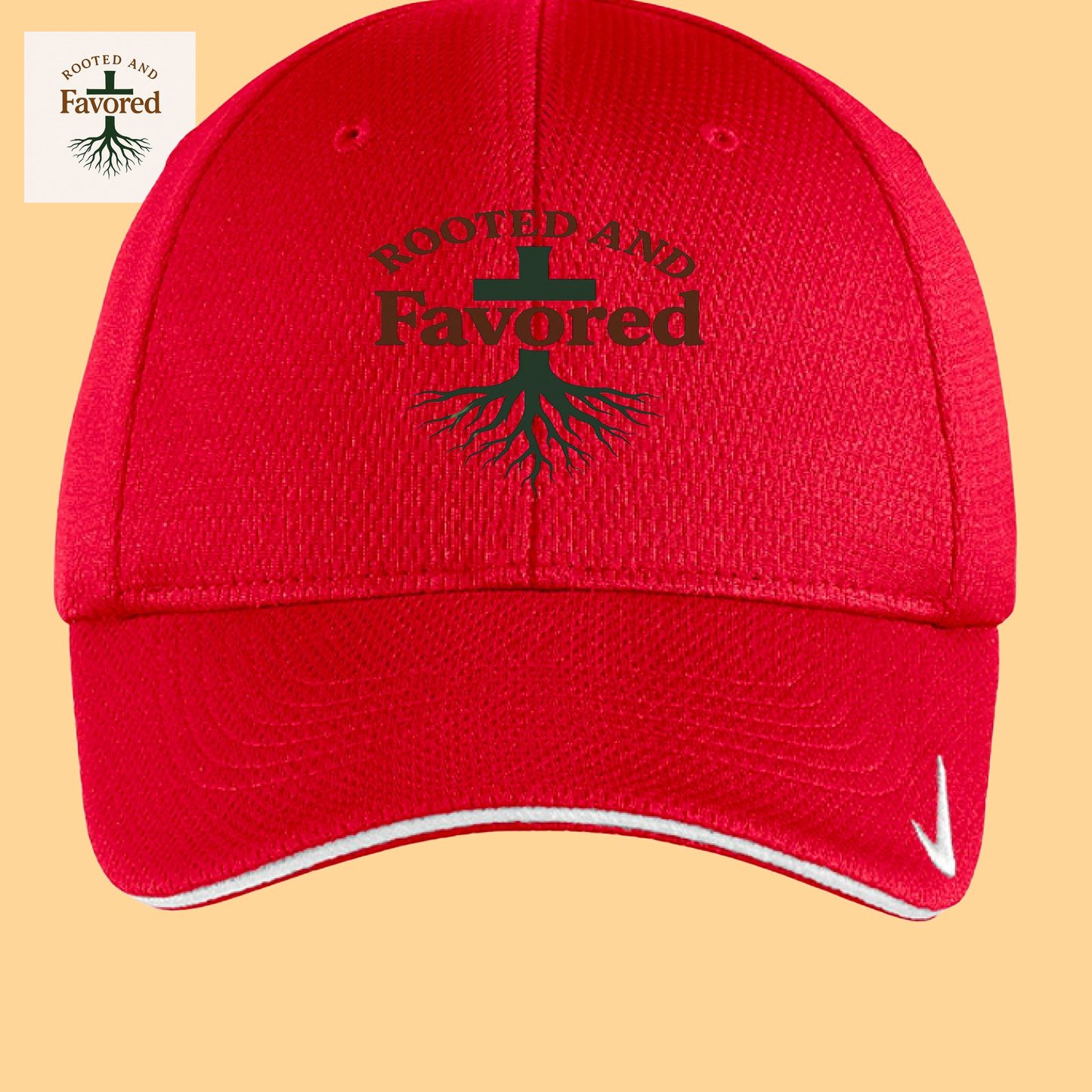 Nike Golf Mesh Swoosh Hat "Rooted and Favored"