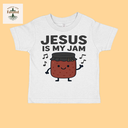 Toddler Cotton Jersey T-Shirt "Jesus Is My Jam"