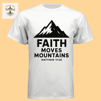 Mens Next Level Apparel T-shirt "Faith Moves Mountains"