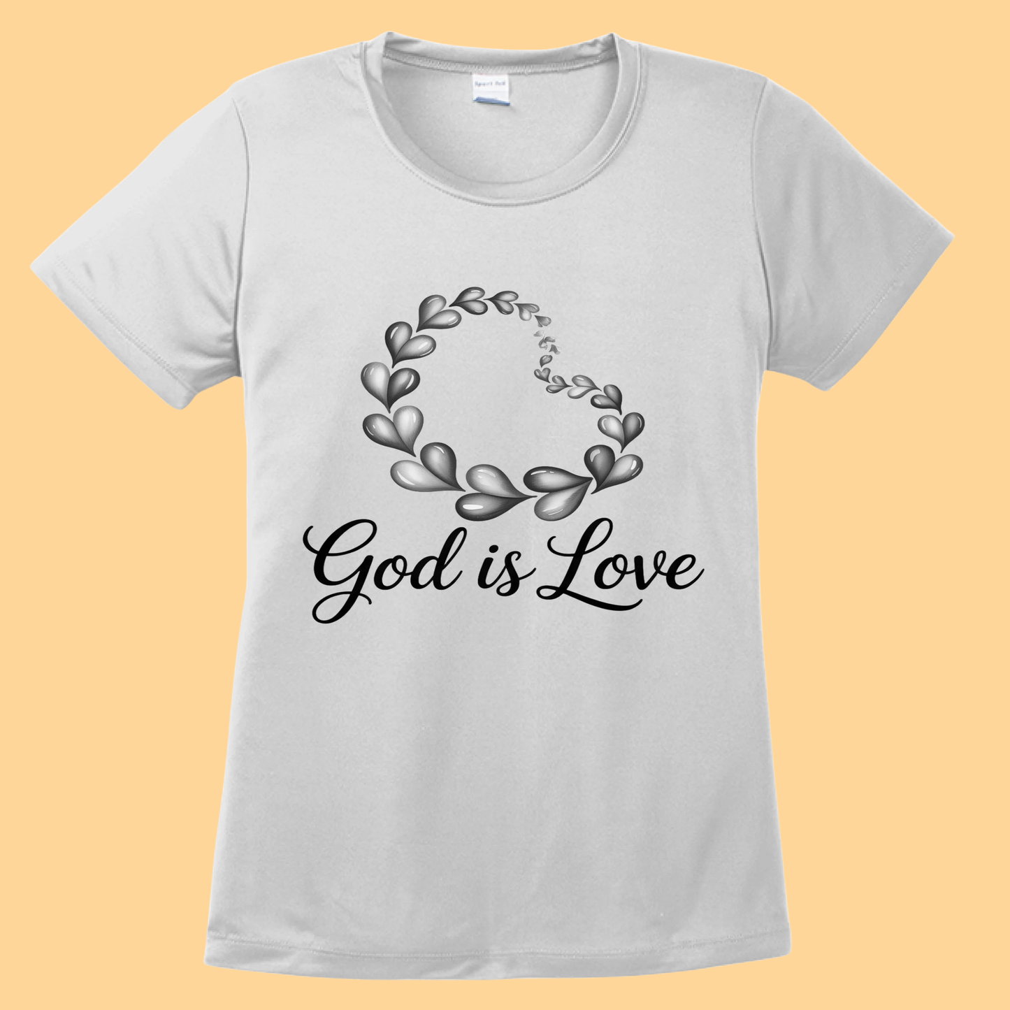 Women's Sport-Tek Competitor T-Shirt "God Is Love"