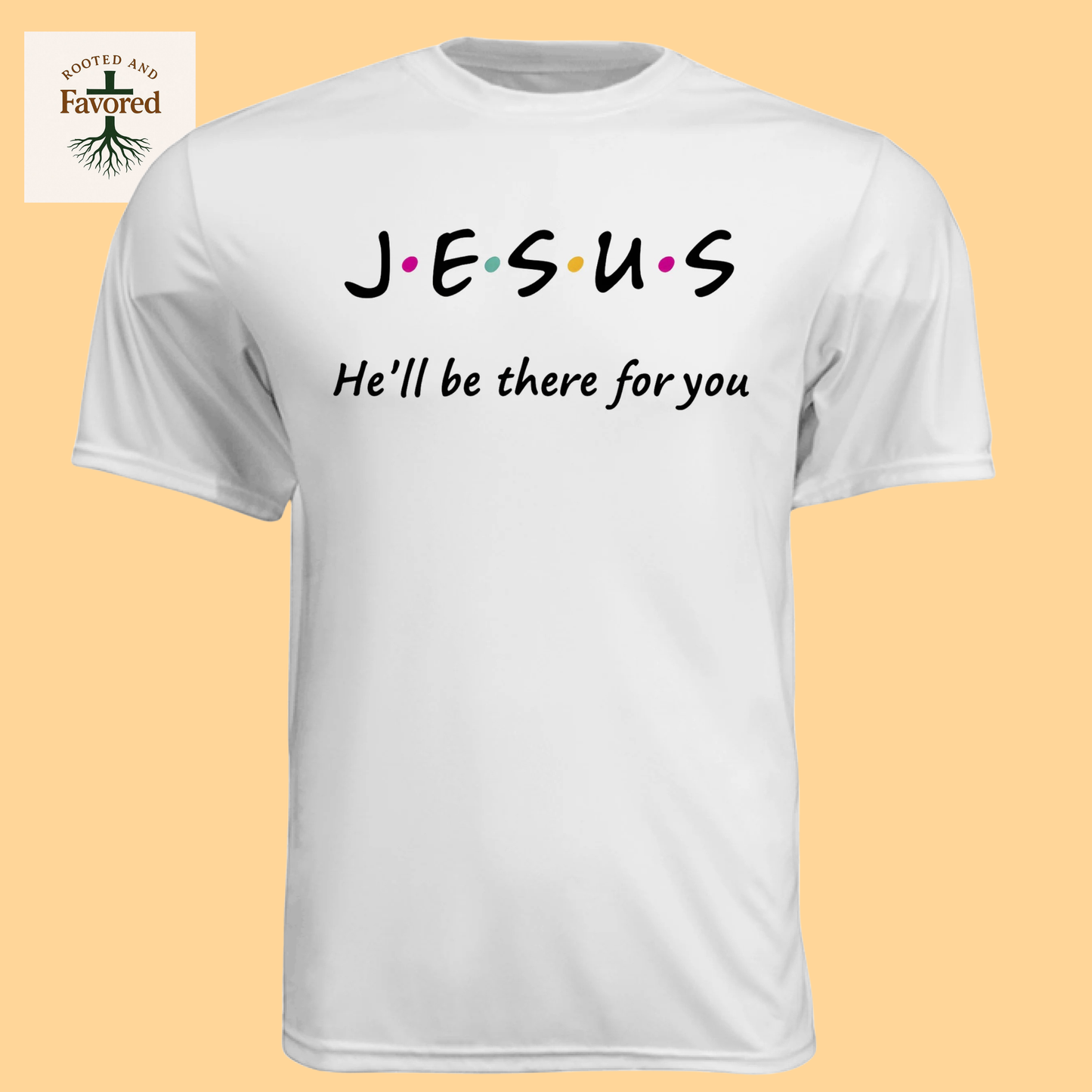 Men's Short-Sleeve Cooling Performance Crew T-Shirt "Jesus-I'll Be There For You"