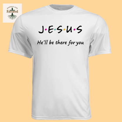 Men's Short-Sleeve Cooling Performance Crew T-Shirt "Jesus-I'll Be There For You"