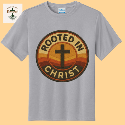 Boys Port & Company Youth T-shirt "Rooted In Christ"