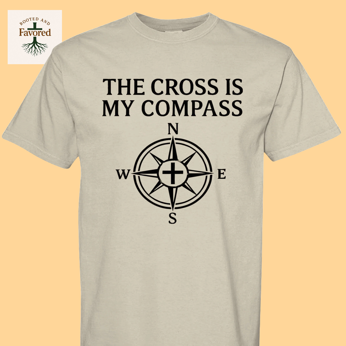 Men's Comfort Colors T-Shirt "The Cross Is My Compass"