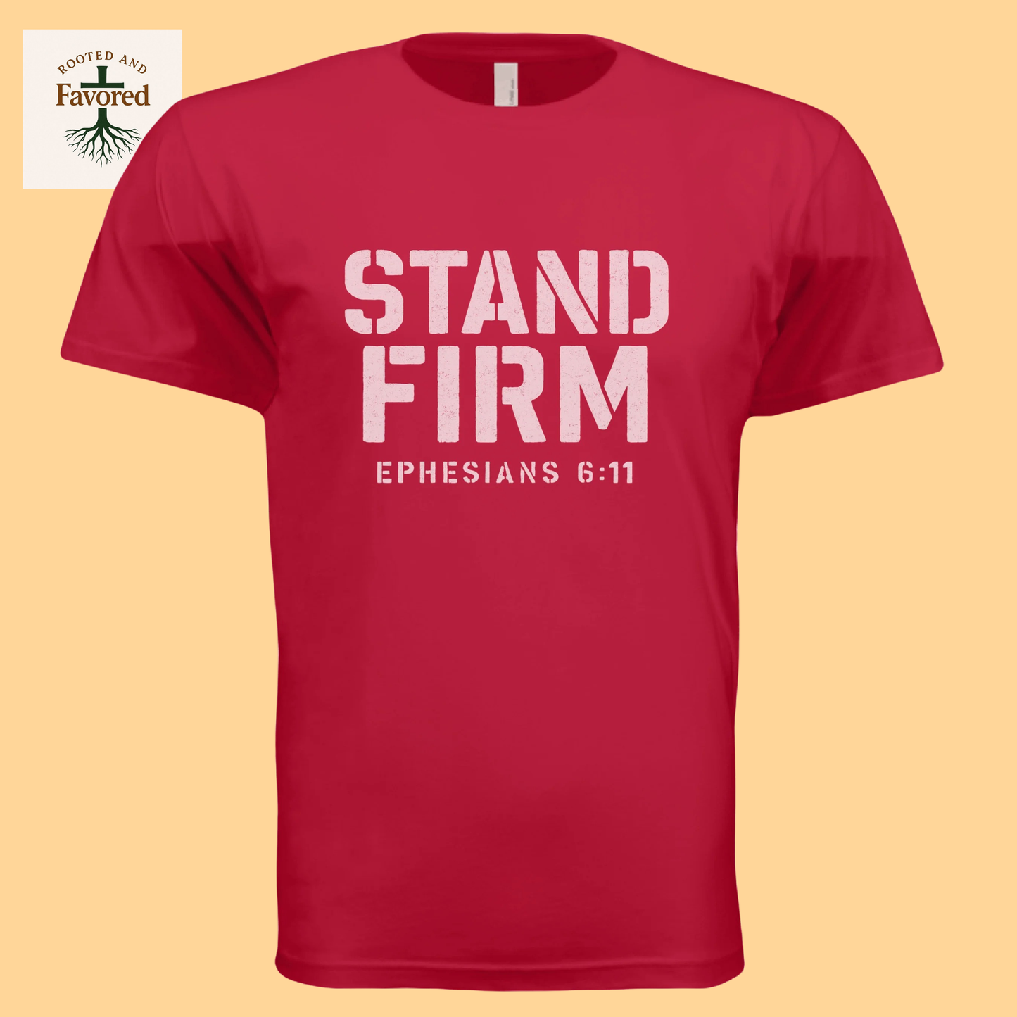 Men's Next Level Apparel Cotton Tee "Stand Firm"