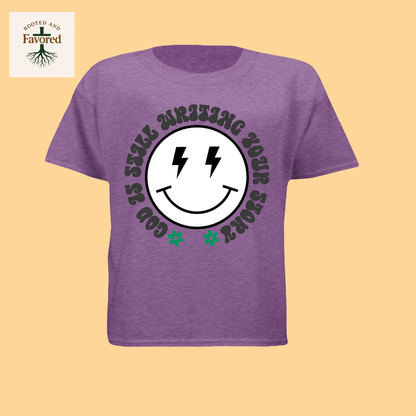 Girls Next Level Apparel Princess T-Shirt "God Is Still Writing Your Story"
