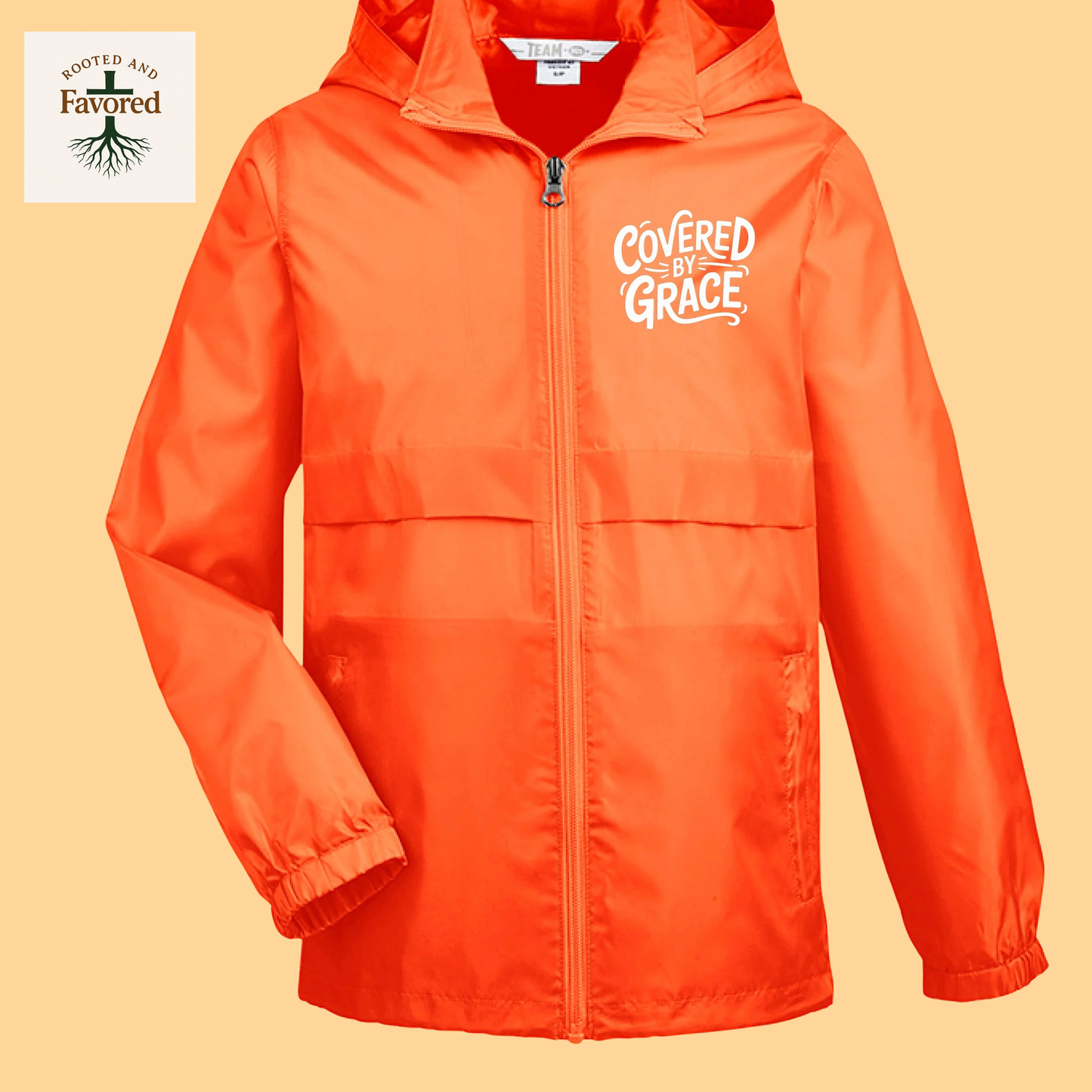 Boy's Youth Zone Proctect Lightweight Jacket "Covered By Grace"