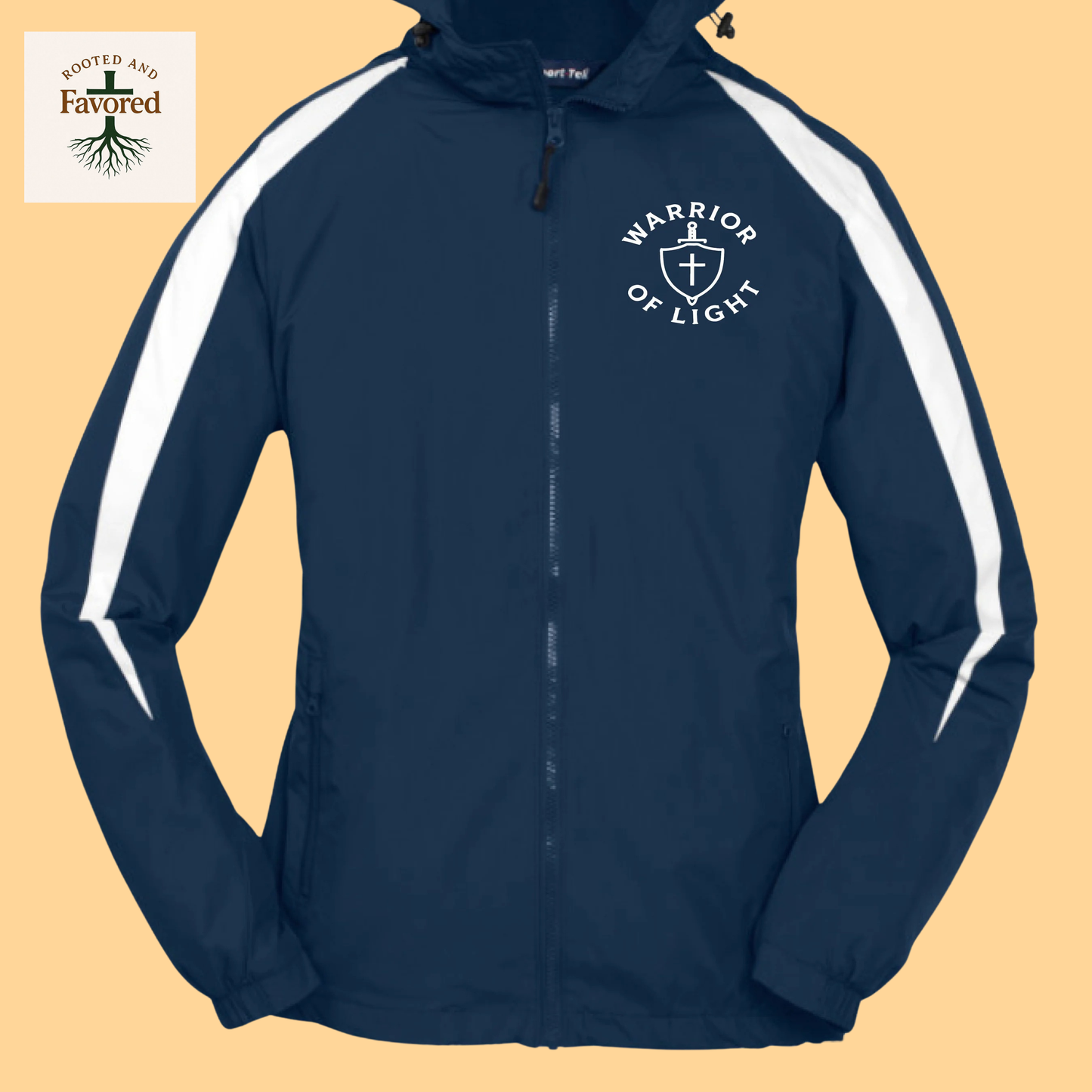 Youth Sport-Tek Boys Fleece-Lined Colorblock Jacket "Warrior Of Light"