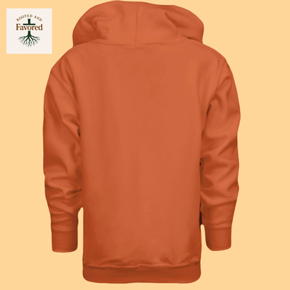 Boy's Youth Heavy Blend Gildan Hoodie "Rooted And Favored"