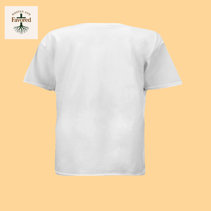 Boys Next Level Youth T-shirt "Powered By Faith"