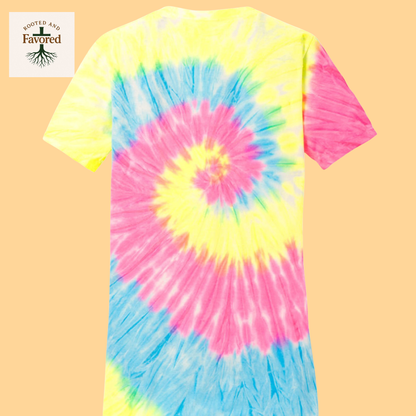 Women's Port & Company Tie-Dye V-Neck T-Shirt "Jesus Loves You"