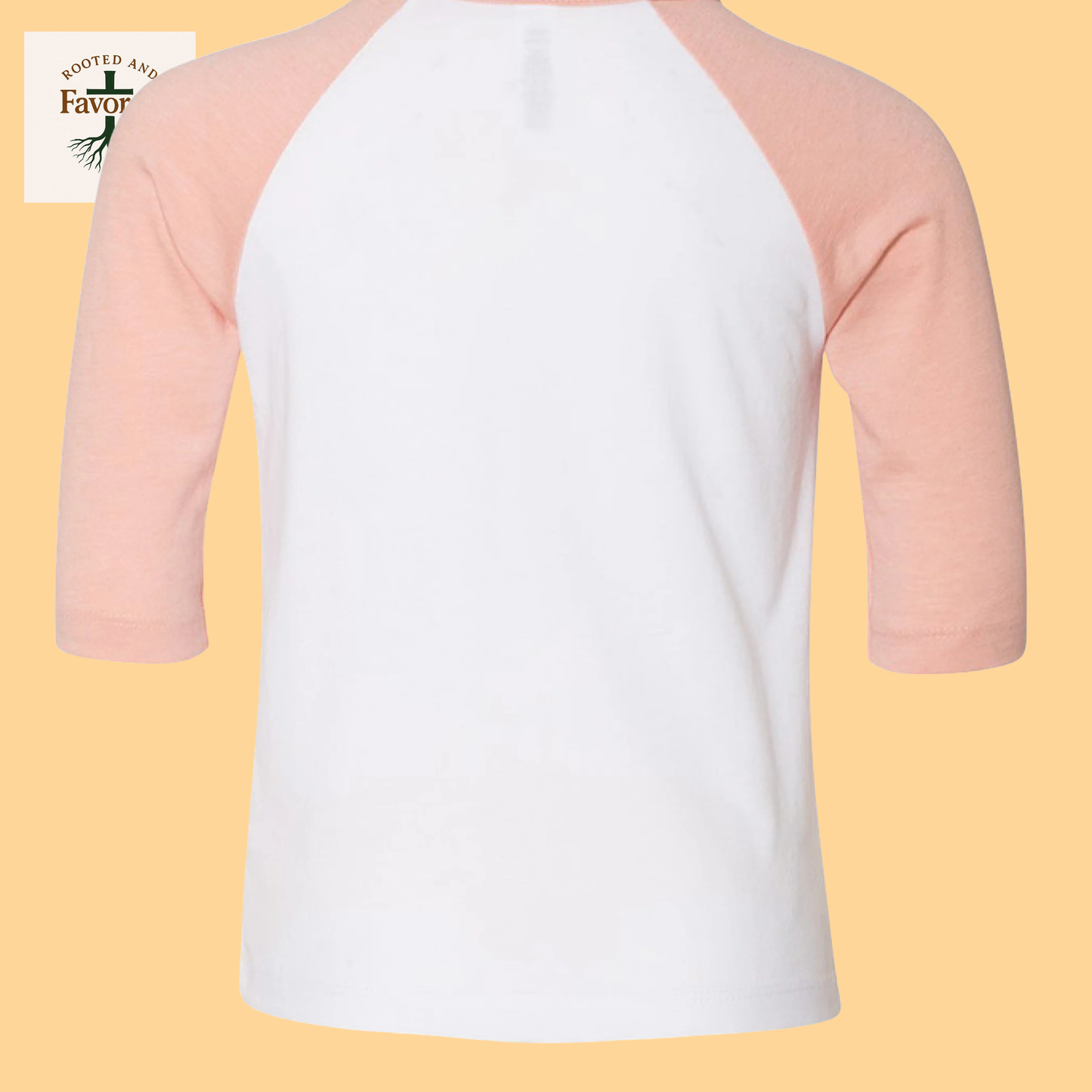 Toddler Bella + Canvas 3/4 Sleeve Baseball T-Shirt "Faith Squad"