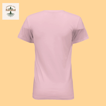 Women's Bella Relaxed Jersey Short-Sleeve T-Shirt "He Can Calm the Strorms"