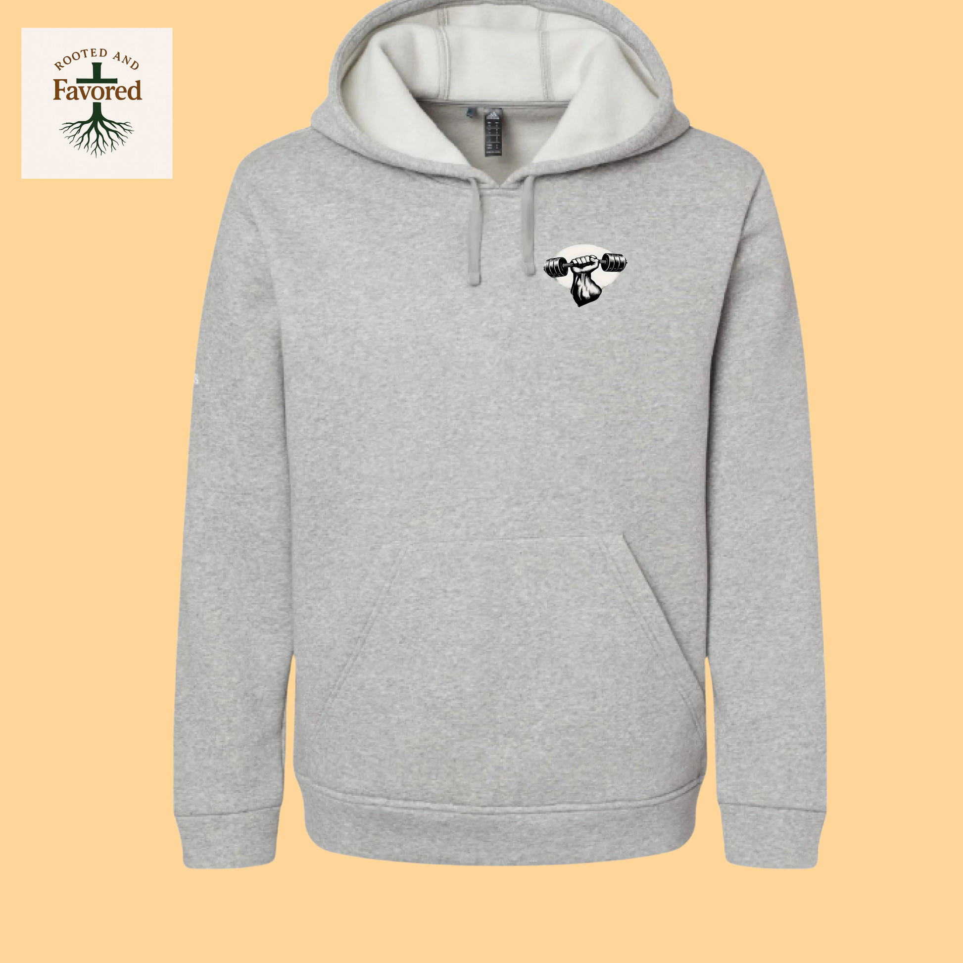 Men's Adidas Hoodie "Be Strong and Courageous..The Lord Your God Is With You Wherever You Go"
