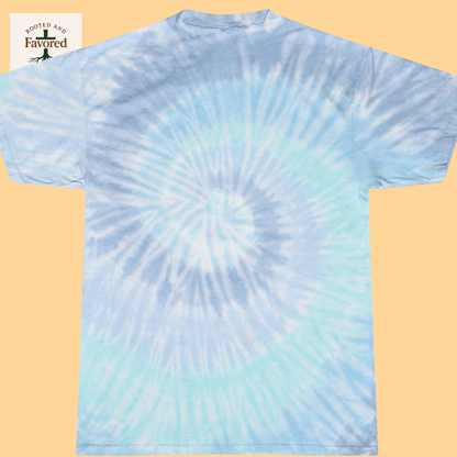 Girls Tie-Dye Cotton T-Shirt "Majestic is my God"