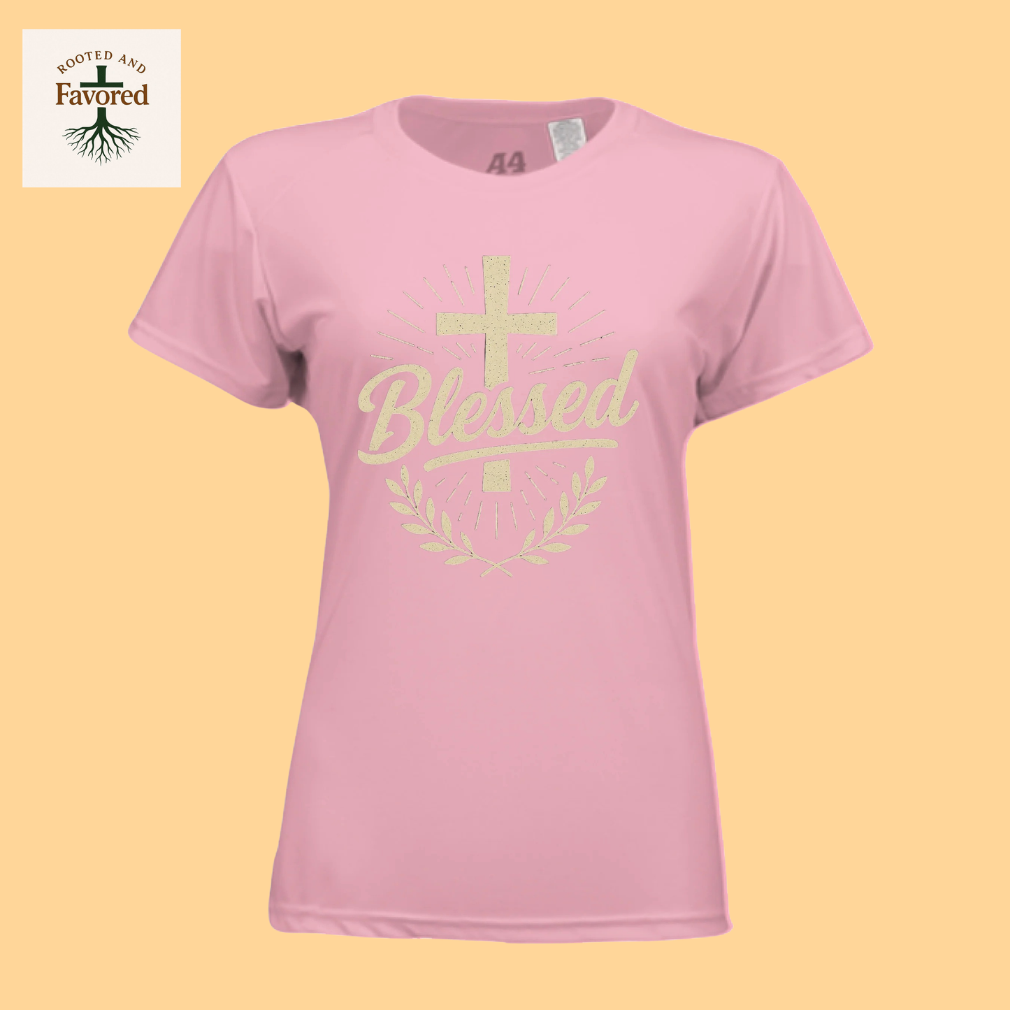 Women’s Performance Crew T-Shirt “Blessed”