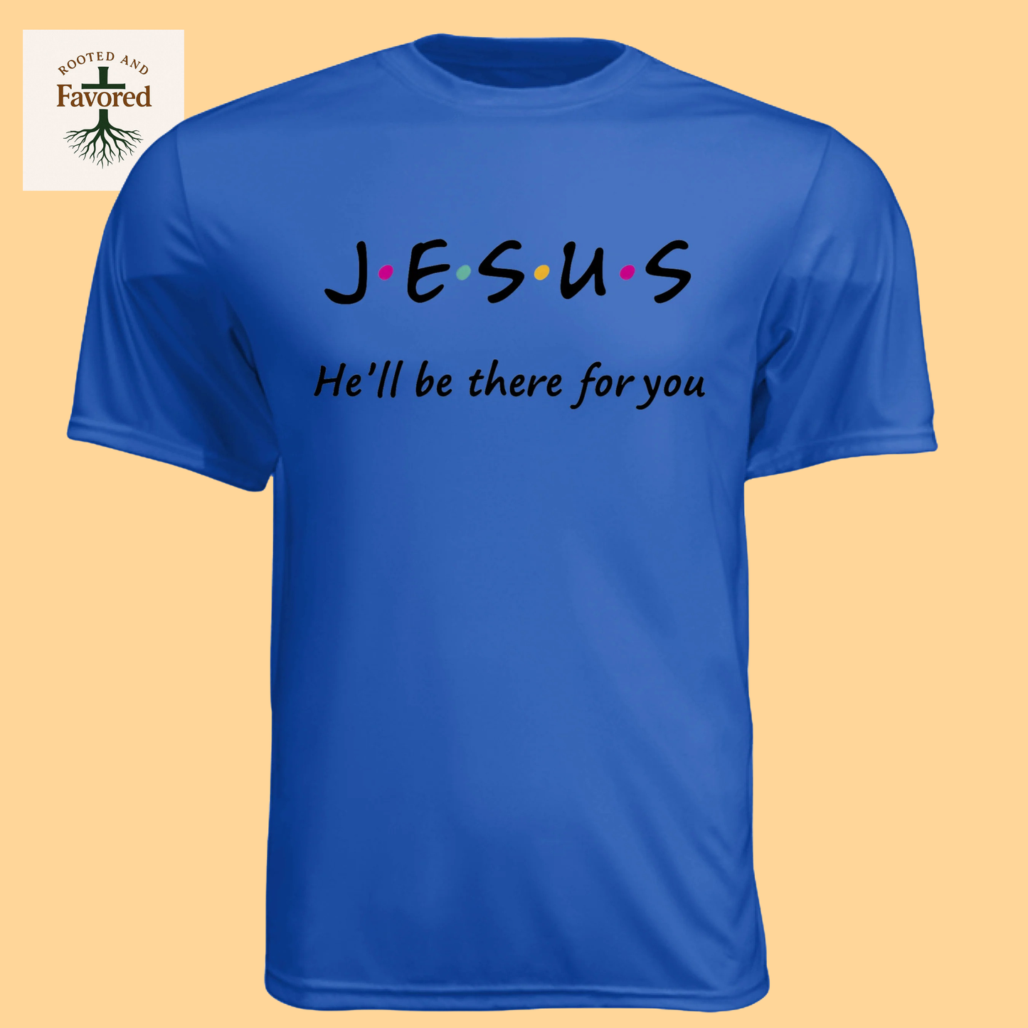 Men's Short-Sleeve Cooling Performance Crew T-Shirt "Jesus-I'll Be There For You"