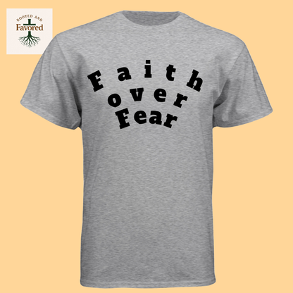 Men's Next Level Triblend Crew "Faith Over Fear"