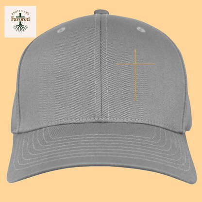 Men's Yupoong Wooly 6-Panel Cap with Cross