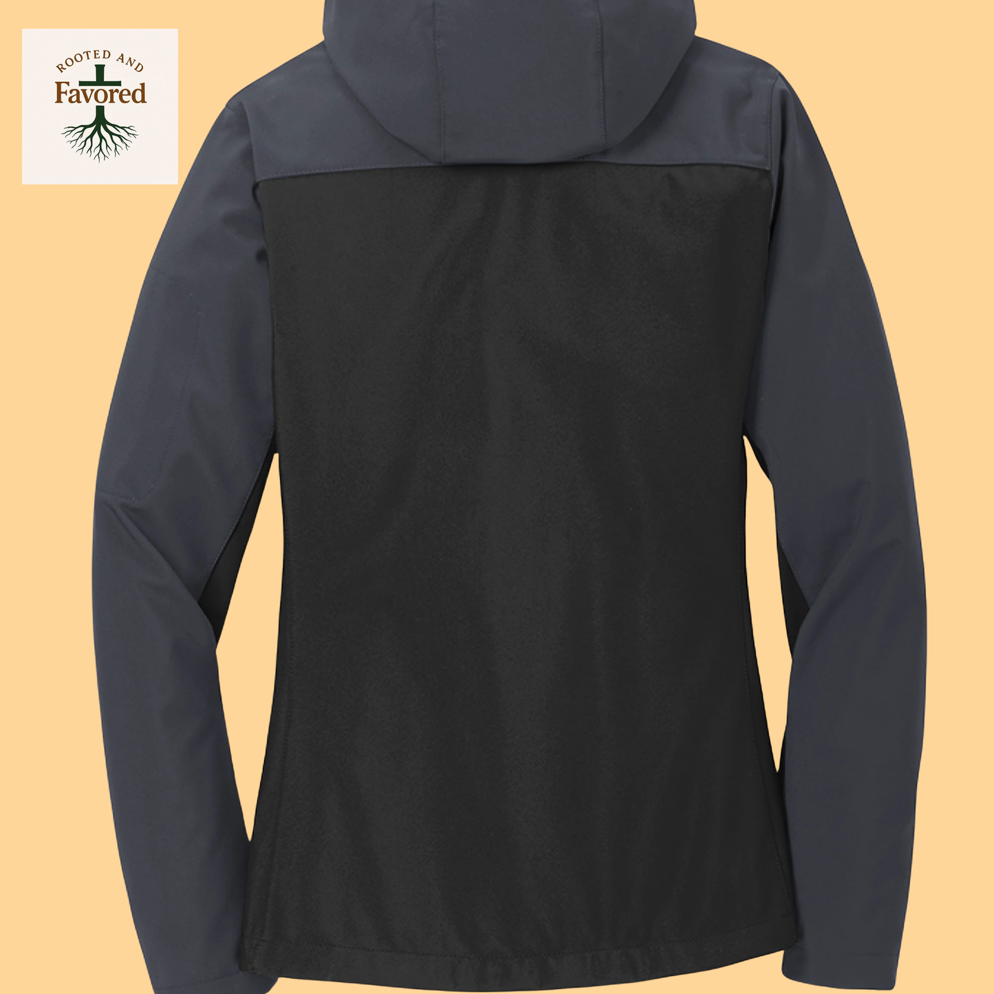Women's Port Authority Hooded Soft Shell Jacket "Rooted and Favored"