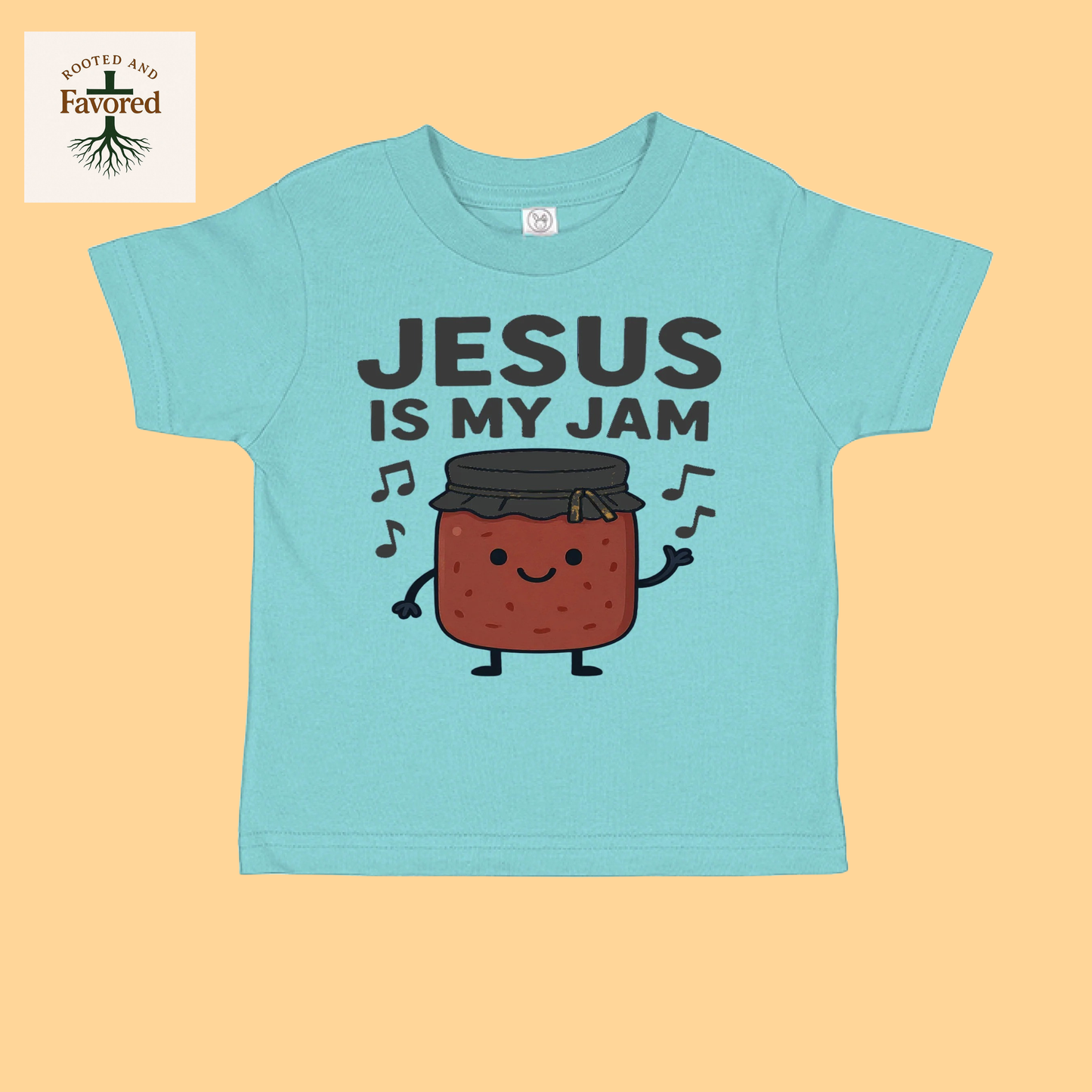 Toddler Cotton Jersey T-Shirt "Jesus Is My Jam"