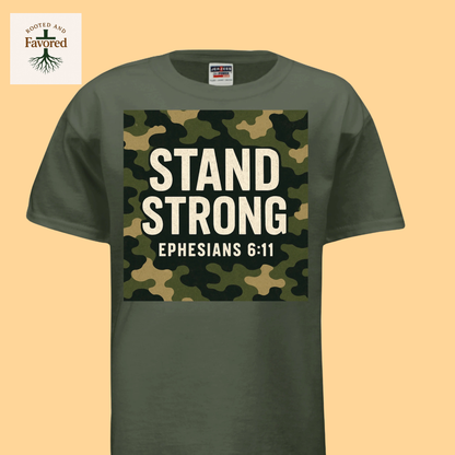 Boys Jerzees Dri-Power Active T-shirt "Stand Strong"