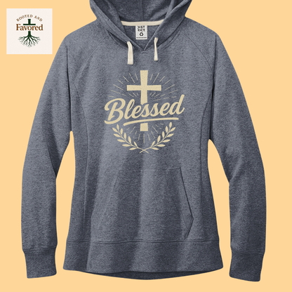 Women's District Fleece Hoodie "Blessed"