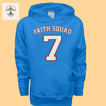 Boys Jerzees Youth NuBlend Pullover Hoodie "Faith Squad"