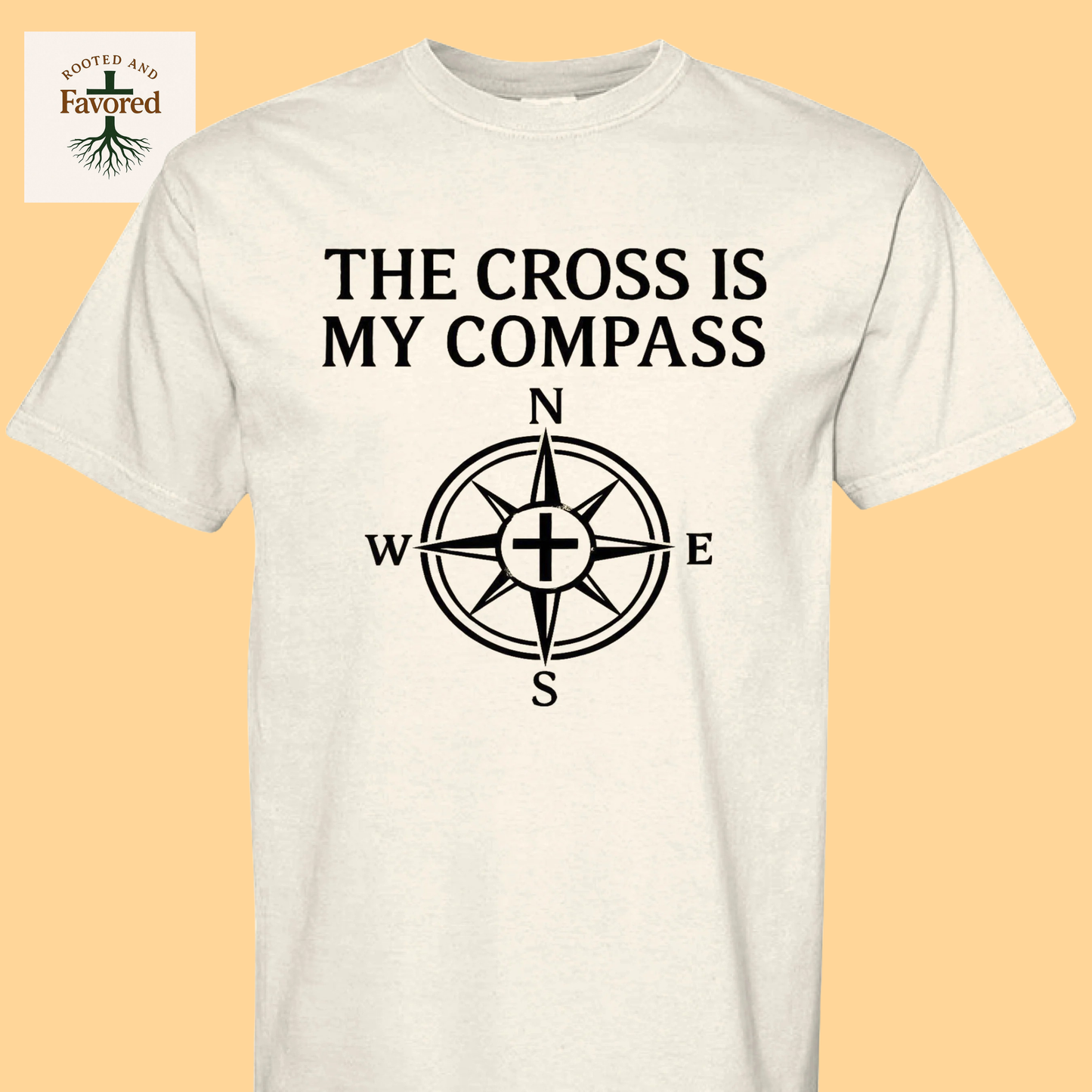 Men's Comfort Colors T-Shirt "The Cross Is My Compass"