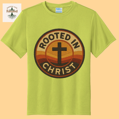 Boys Port & Company Youth T-shirt "Rooted In Christ"