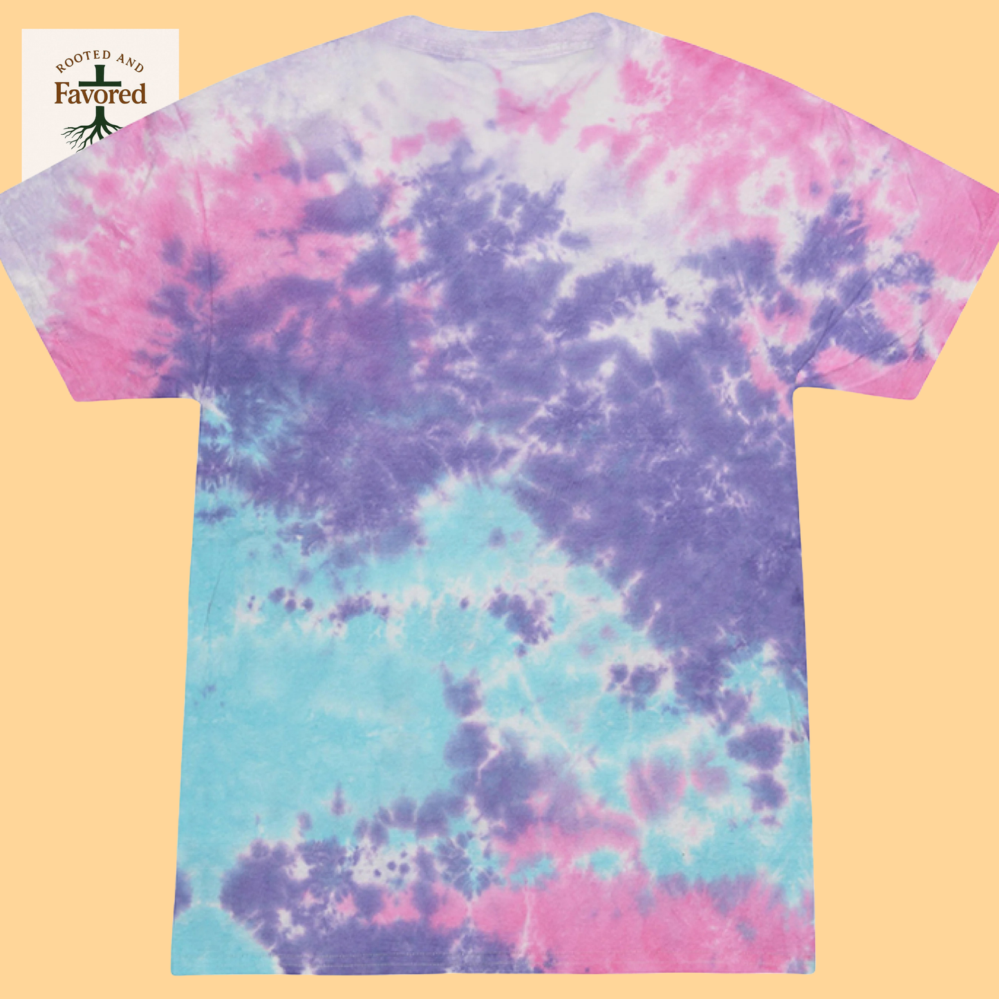 Girls Tie-Dye Cotton T-Shirt "Majestic is my God"