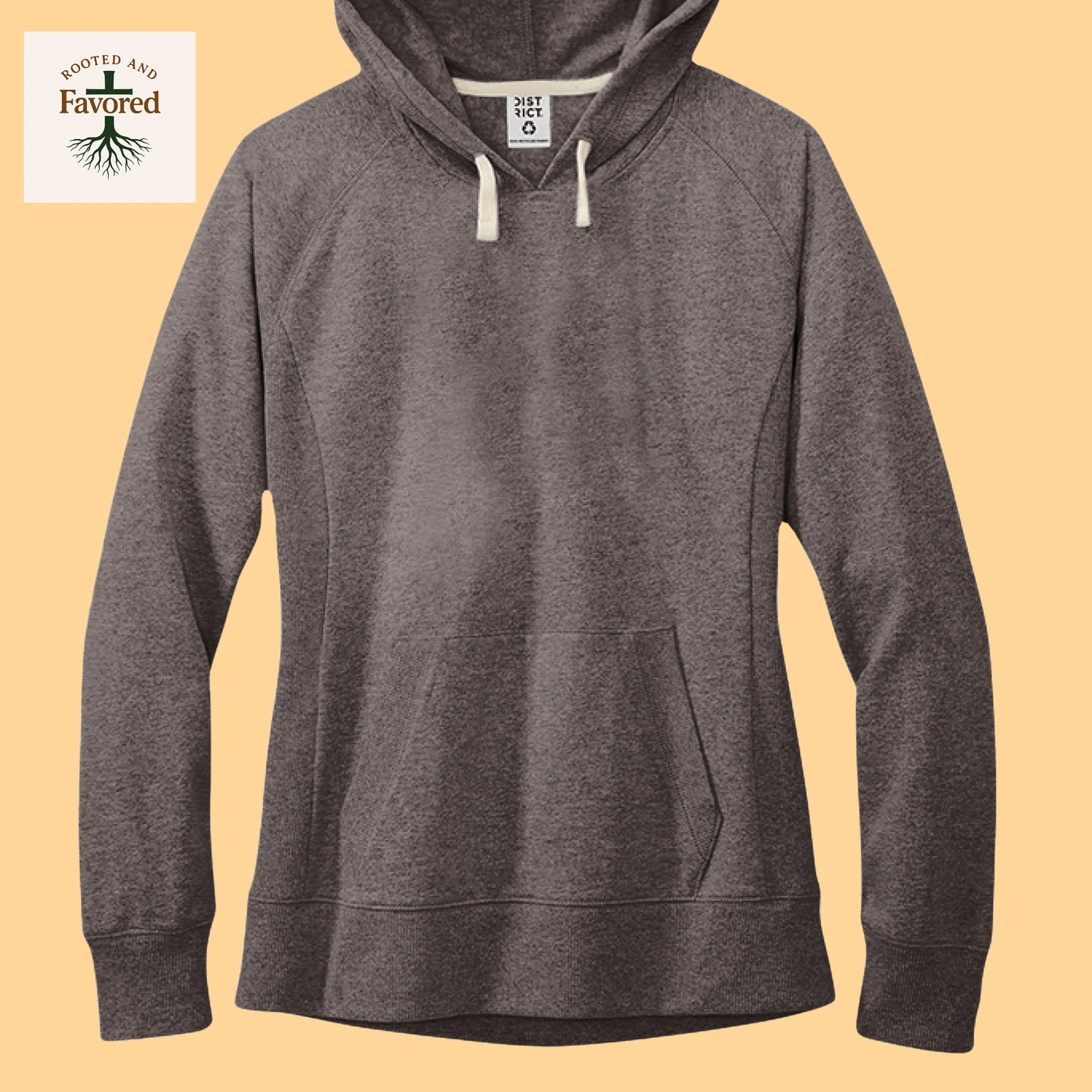 Women's District Fleece Hoodie " Wings As Eagles"
