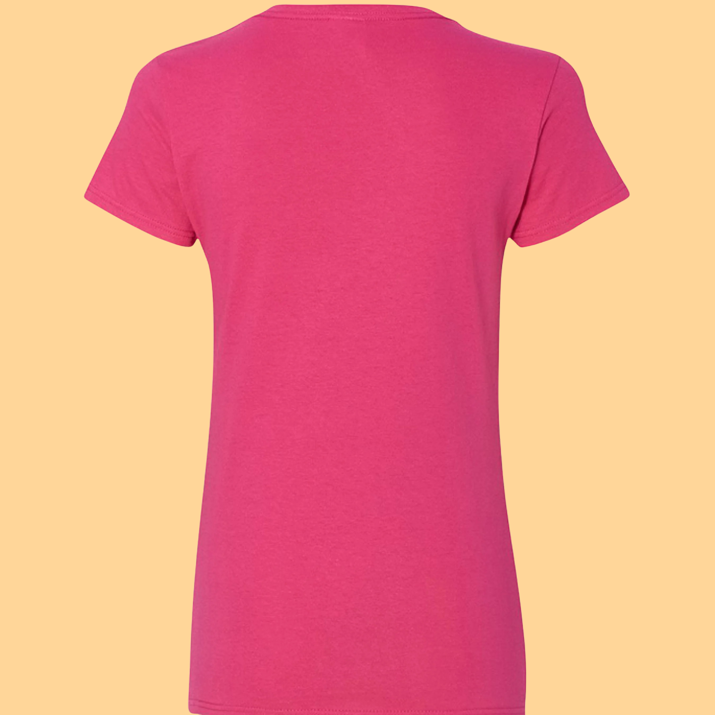 Ladies Gildan Heavy Cotton V-Neck T-Shirt "I Am Always With You"