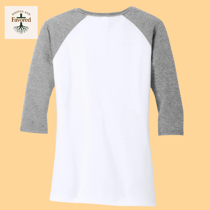 Women's District Perfect Tri 3/4 Sleeve "Jesus"