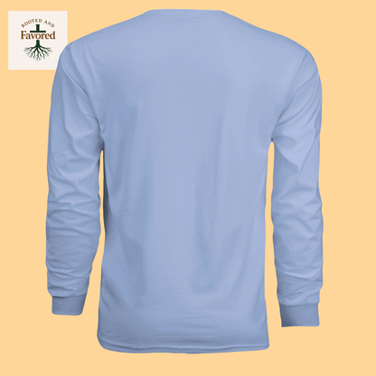 Men's Long-Sleeve Cooling Performance Tee "Rooted And Favored"
