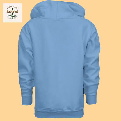 Boy's Youth Heavy Blend Gildan Hoodie "Rooted And Favored"
