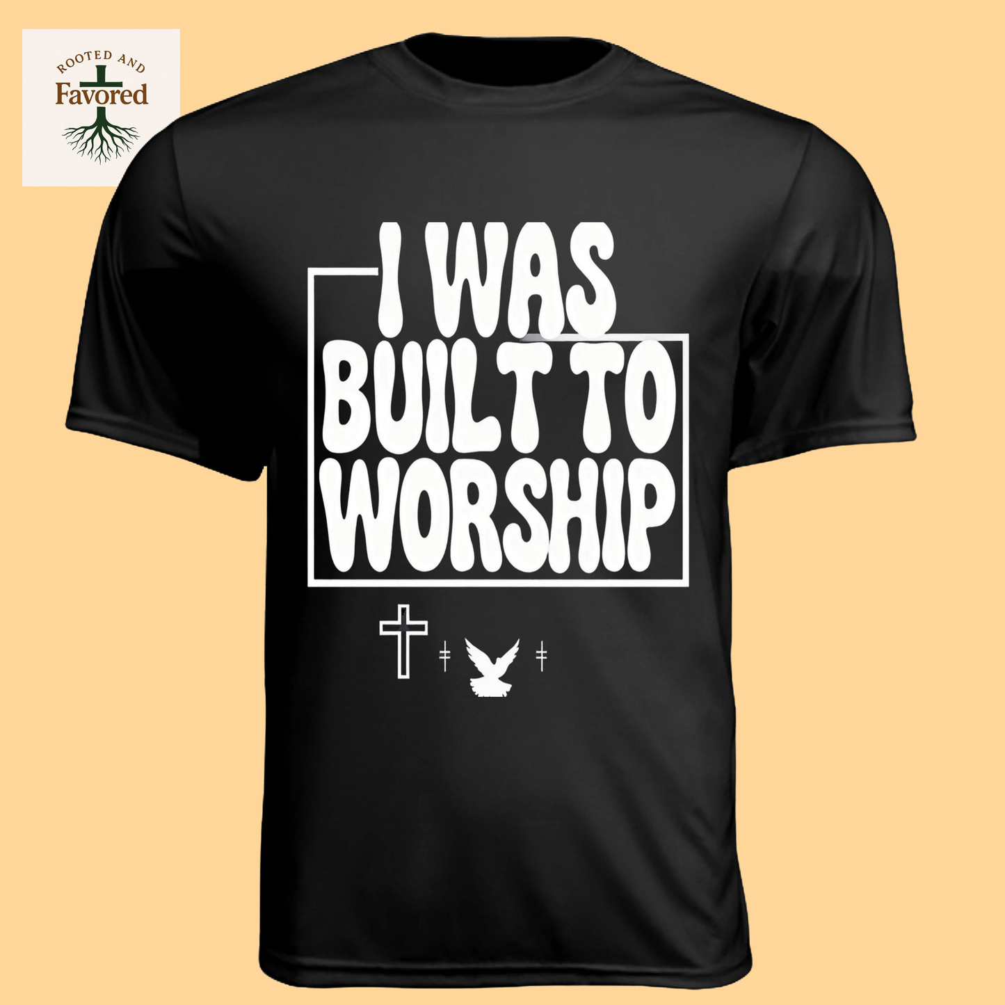 Men's Short-Sleeve Cooling Performance Crew "I Was Built To Worship"