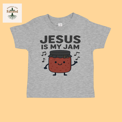 Toddler Cotton Jersey T-Shirt "Jesus Is My Jam"