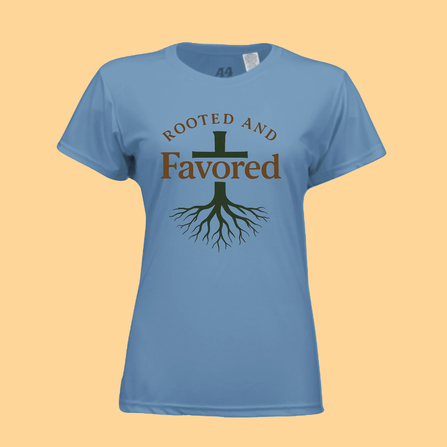 Ladies Short-Sleeve Cooling Performance Crew "Rooted and Favored"