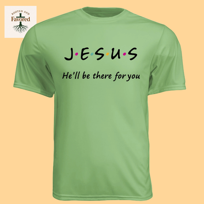 Men's Short-Sleeve Cooling Performance Crew T-Shirt "Jesus-I'll Be There For You"