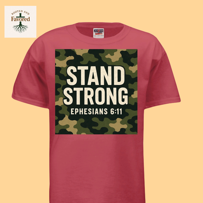 Boys Jerzees Dri-Power Active T-shirt "Stand Strong"