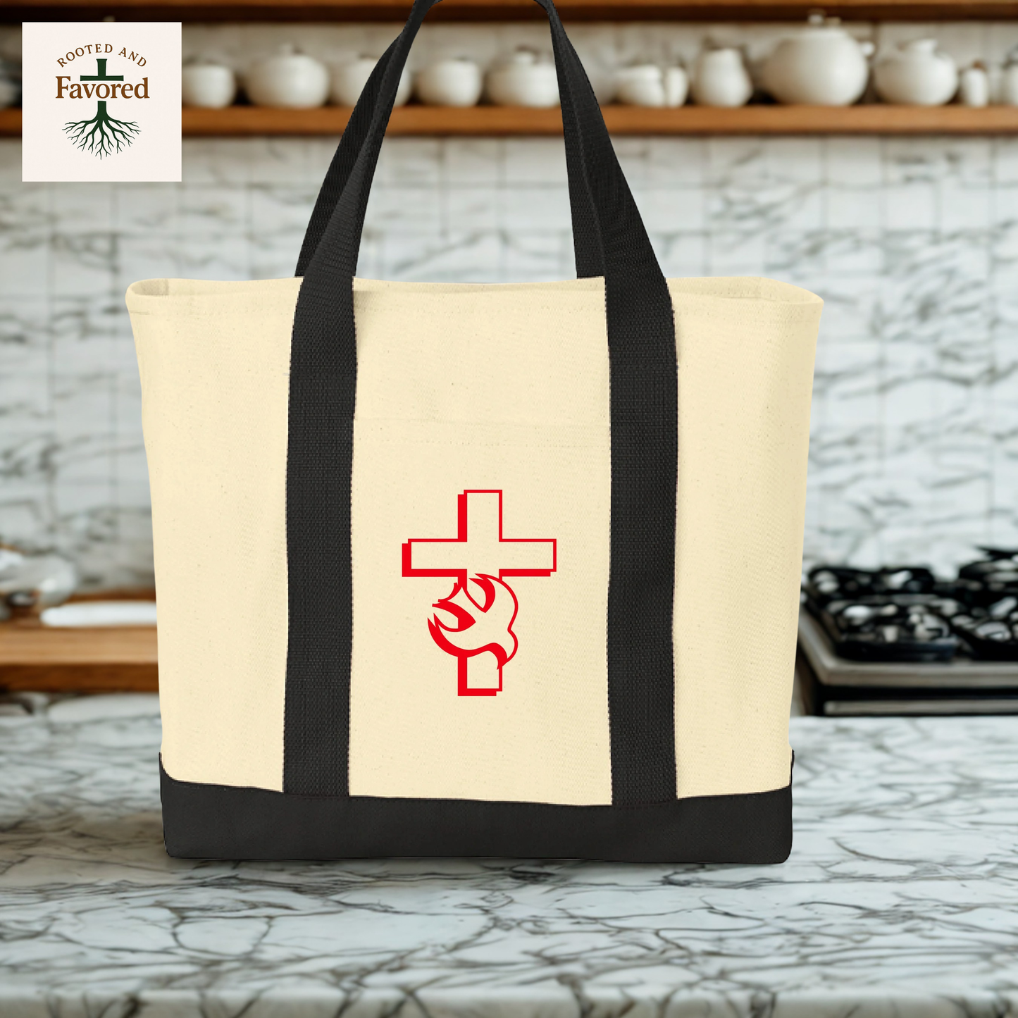 Port Authority Two-Tone Shopping Tote
