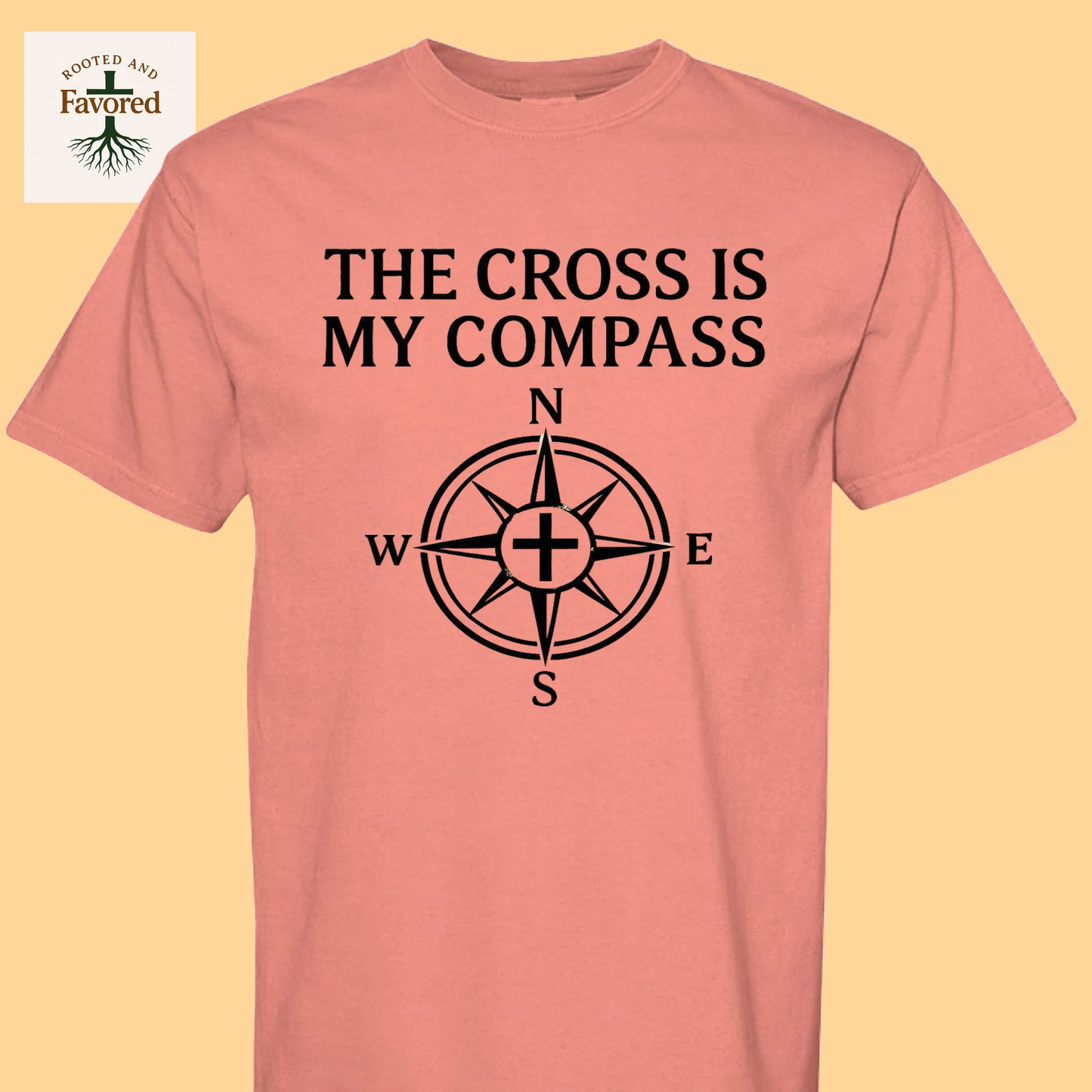 Men's Comfort Colors T-Shirt "The Cross Is My Compass"